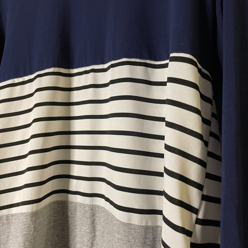 Shein Sweater Top Blue Womens Size L Striped Lightweight Casual Travel - Picture 3 of 9