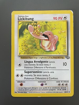 Pokemon TCG Jungle Set Lickitung 38/64 Rare Spanish | eBay