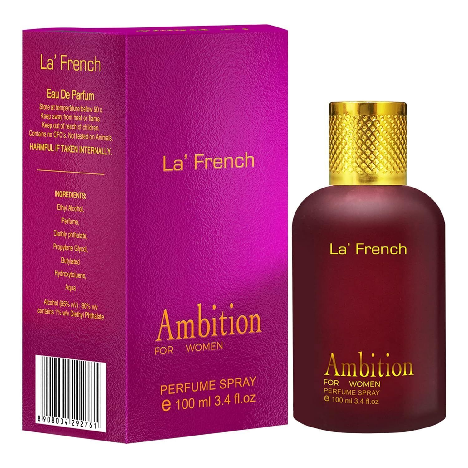 La French Ambition Perfume for Women 100ml Premium Long Lasting
