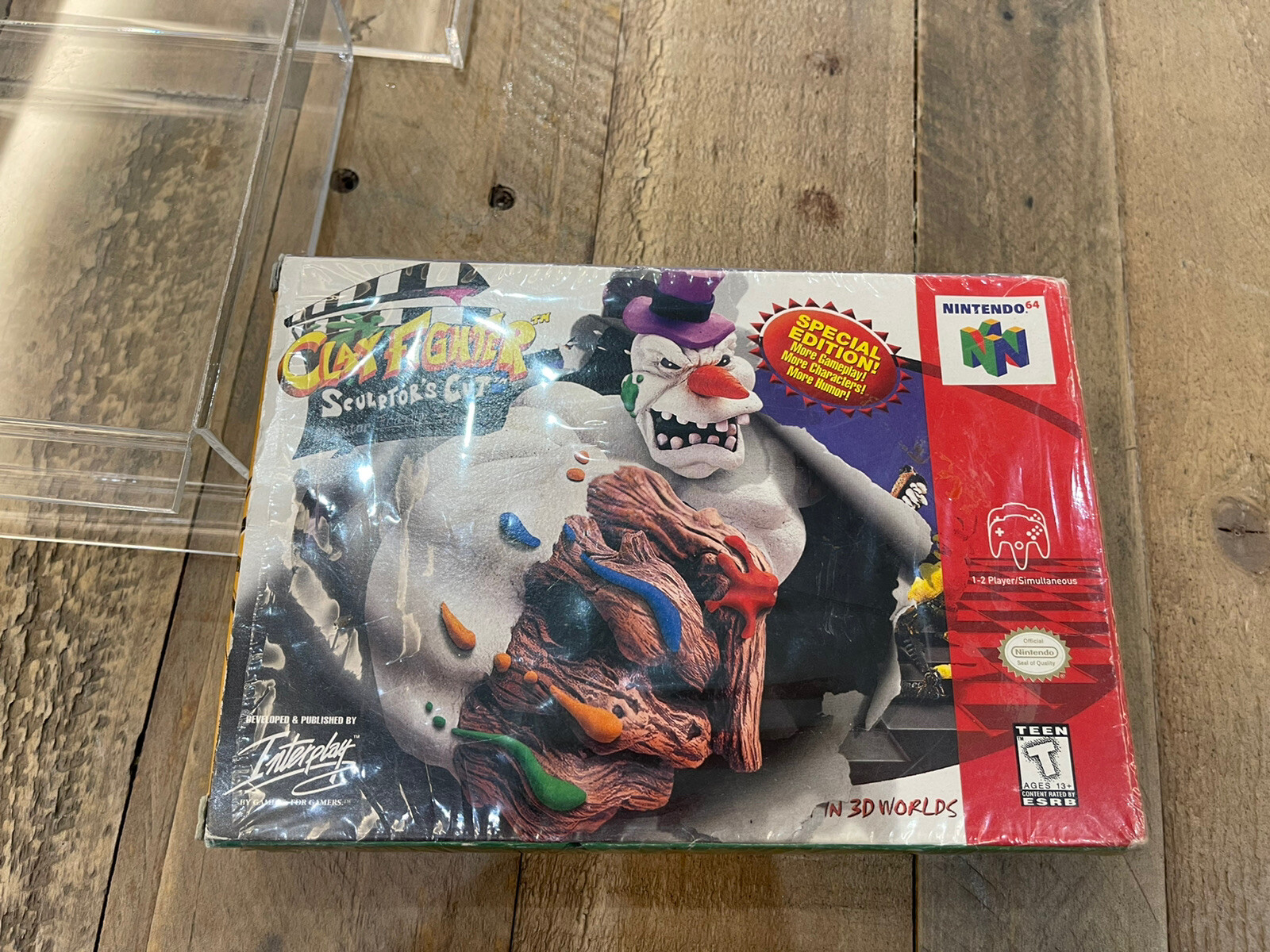 Clay Fighter Sculptor's Cut Blockbuster Exclusive Authentic Nintendo