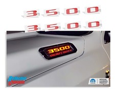 3500 Hood Emblem Number Decal Stickers For 2019-2026 Ram 3500