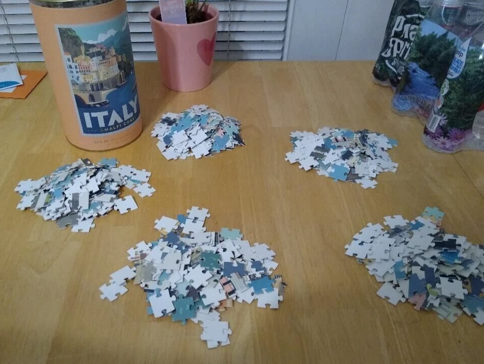 Puzzle Italia Costa Amalfi 500 Piezas Enmarcable - BONITO, Inv. 100% completo, 18"x24" Foto 2 de 3