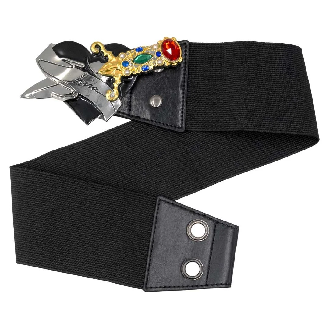 Elvira Dagger Belt with Elastic Waist - Mistress of the Dark Fashion Accessory