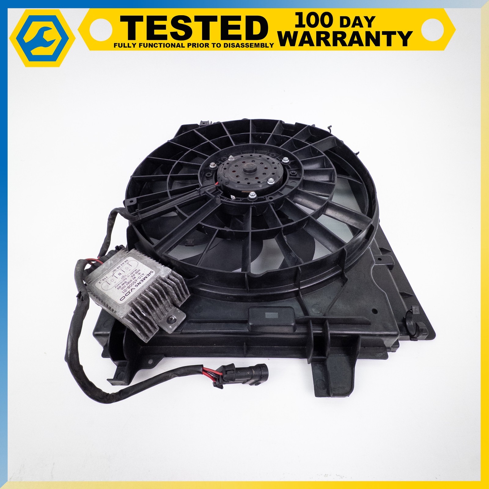 05-13 CHEVROLET CORVETTE C6 XLR ENGINE COOLING FAN ASSEMBLY SHROUD OEM