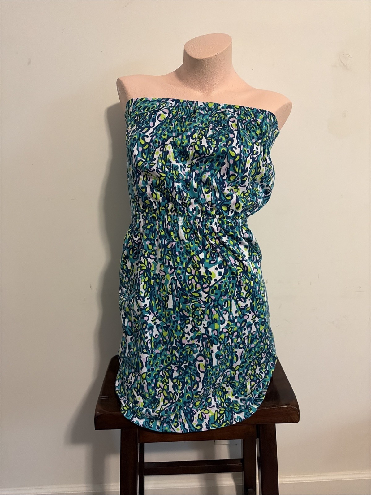 Lilly Pulitzer WINDSOR Sea Blue It’s A Stretch Pima Cotton Sleeveless Dress XXS