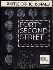 Shuffle Off To Buffalo sheet music Forty Second Street 1932