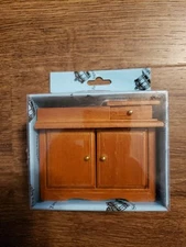 TOWN HOUSE MINIATURES Light Oak Victorian Kitchen Wet Sink 1:12 Scale