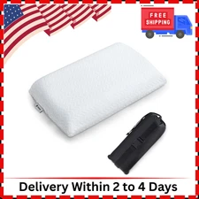 Travel Pillow, Memory Foam Pillow Compressible Camping Pillow with Washable Cove