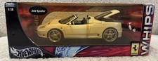 Hot Wheels Whips Ferrari 360 Spider White 1:18 2003 New In Box