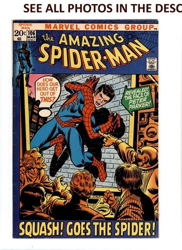 The Amazing Spider-Man #106 MARCH 1972 VG+ Marvel Comics (HG)