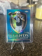 Peyton Manning 25 Topps Chrome Legends Of The Game Emmitt Smith Aqua Ref. /199