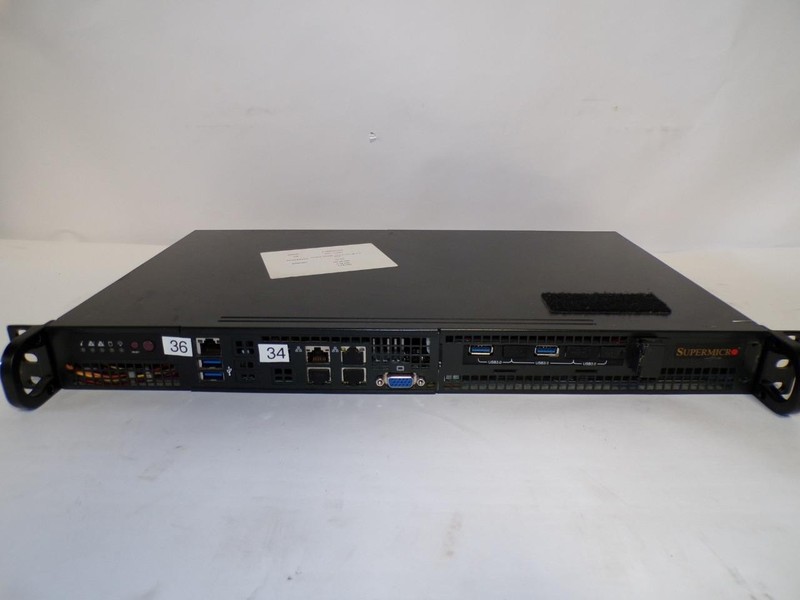 Supermicro SYS-5018D-FN4T 505-2 Server Xeon D-1541 32GB RAM 4.5TB SSD W10