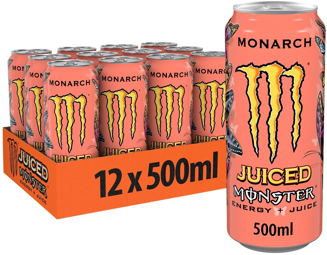 Monster Energy Monarch 12x500 ml - Nectarina de melocotón