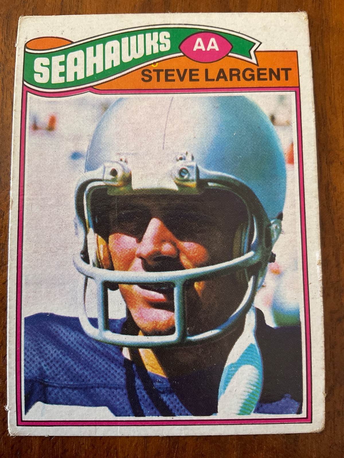 1977 Topps MEXICAN #177 Steve Largent rookie card (RC) of the Seattle Seahawks