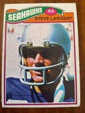 1977 Topps MEXICAN #177 Steve Largent rookie card (RC) of the Seattle Seahawks. rookie card picture