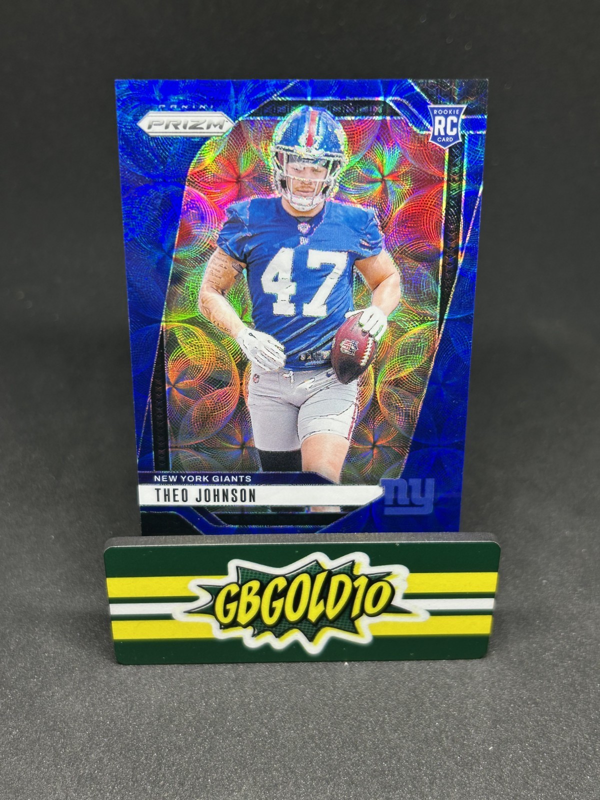 2024 Panini Prizm - Rookies Theo Johnson #390 Blue Scope Prizm /14 RC