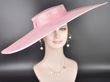 Wide Brim Sinamay Hat, Derby Hat, Ascot Hat, Church Hat, Wedding Hat,Race Day