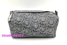 3 Bags: Lancome Cosmetic Zipper with Flower Print Pouch Bag
