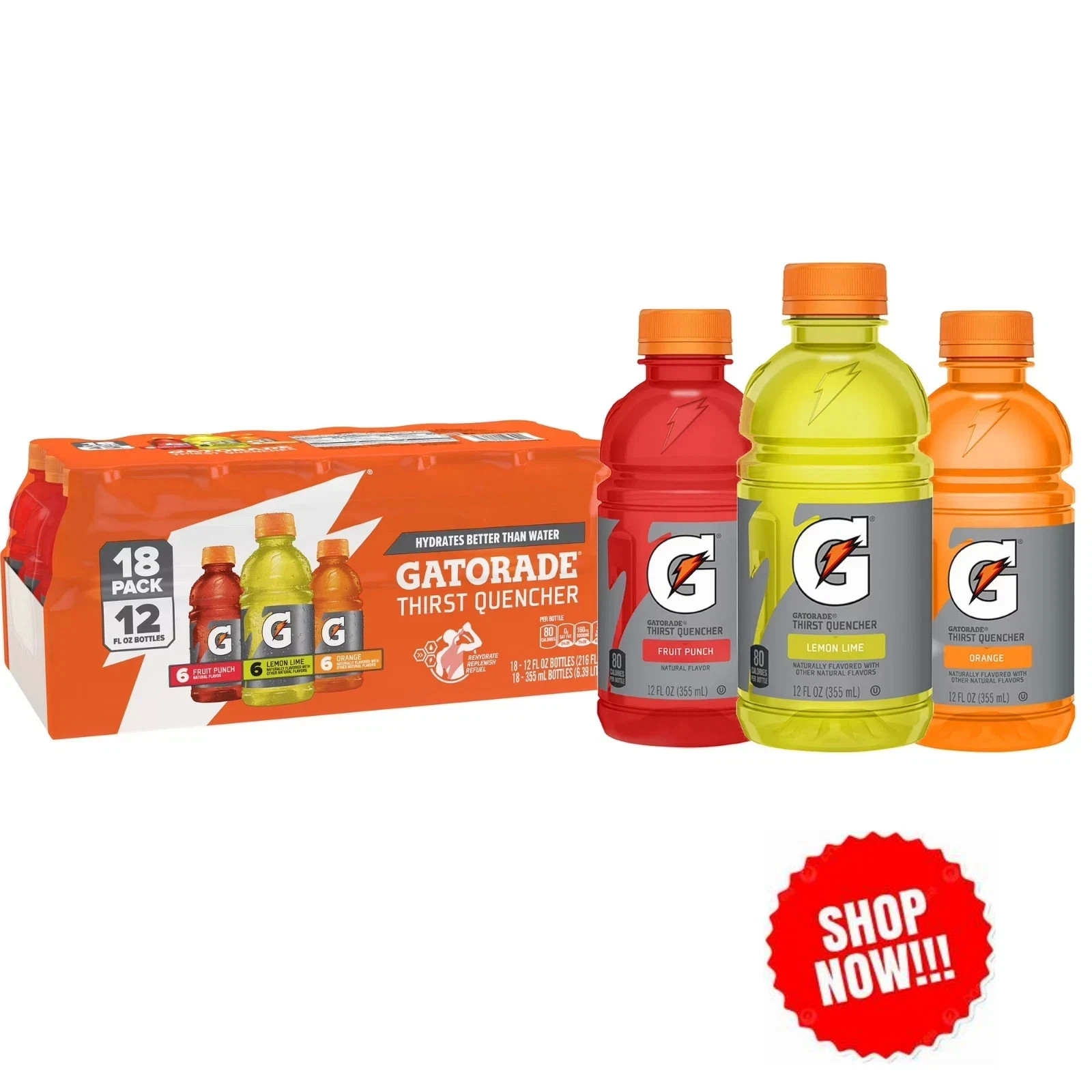 Gatorade Sports Drinks, Lemon Lime/Orange/Fruit Punch Variet