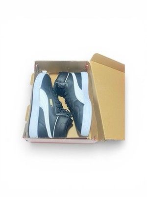 PUMA Caven Mid SoftFoam+ Comfort Black White Mid Top Athletic Sneakers