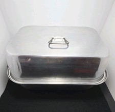 Vintage WEAR-EVER Aluminum Vented Roasting Pan 3-pc No. 2625