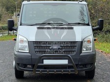 Fits FORD TRANSIT Bull Bar Black Nudge Bar Axle Push Grill Front Bar 2000-2013