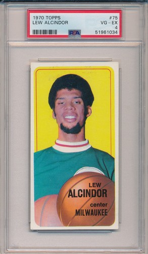 1970 TOPPS #75 LEW ALCINDOR - PSA 4 VG-EX (SVSC) NEWLY GRADED!