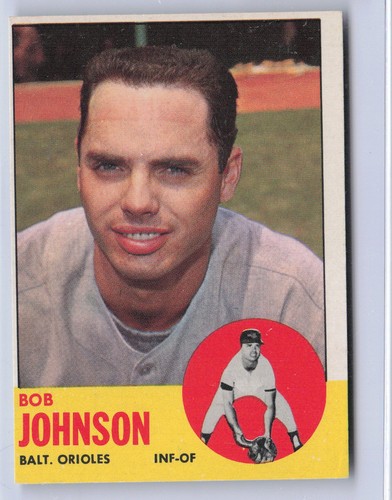 Bob Johnson #504 1963 Topps card