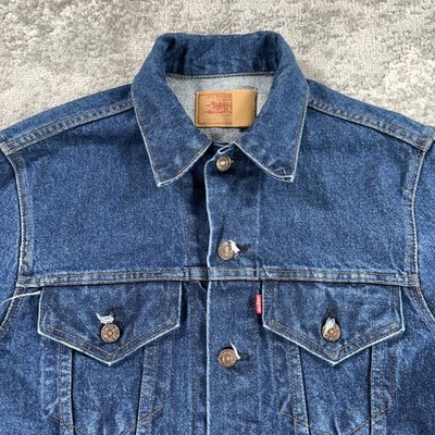 Vintage Levis Denim Jacket Mens 38 Blue Trucker 80s Made In USA