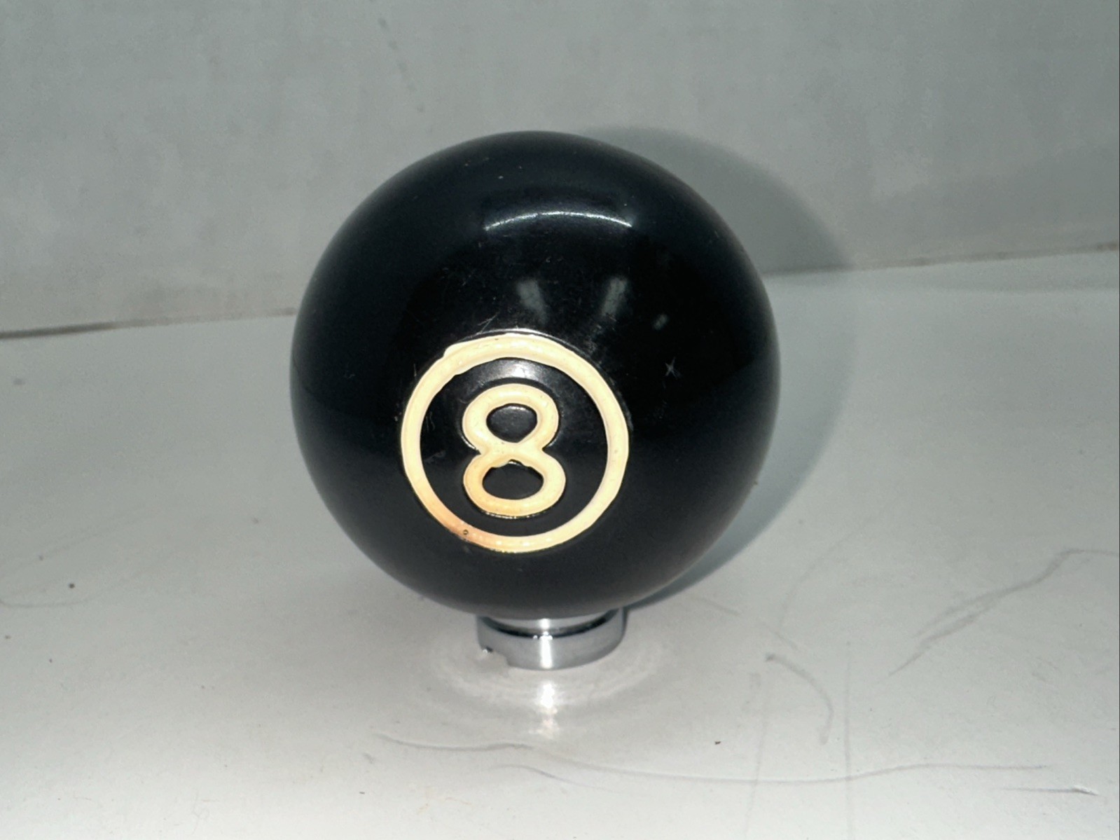 Vintage 1970s Real Deal 8 Ball Gear Shift Shifter Knob Rat Rod Threaded Hole