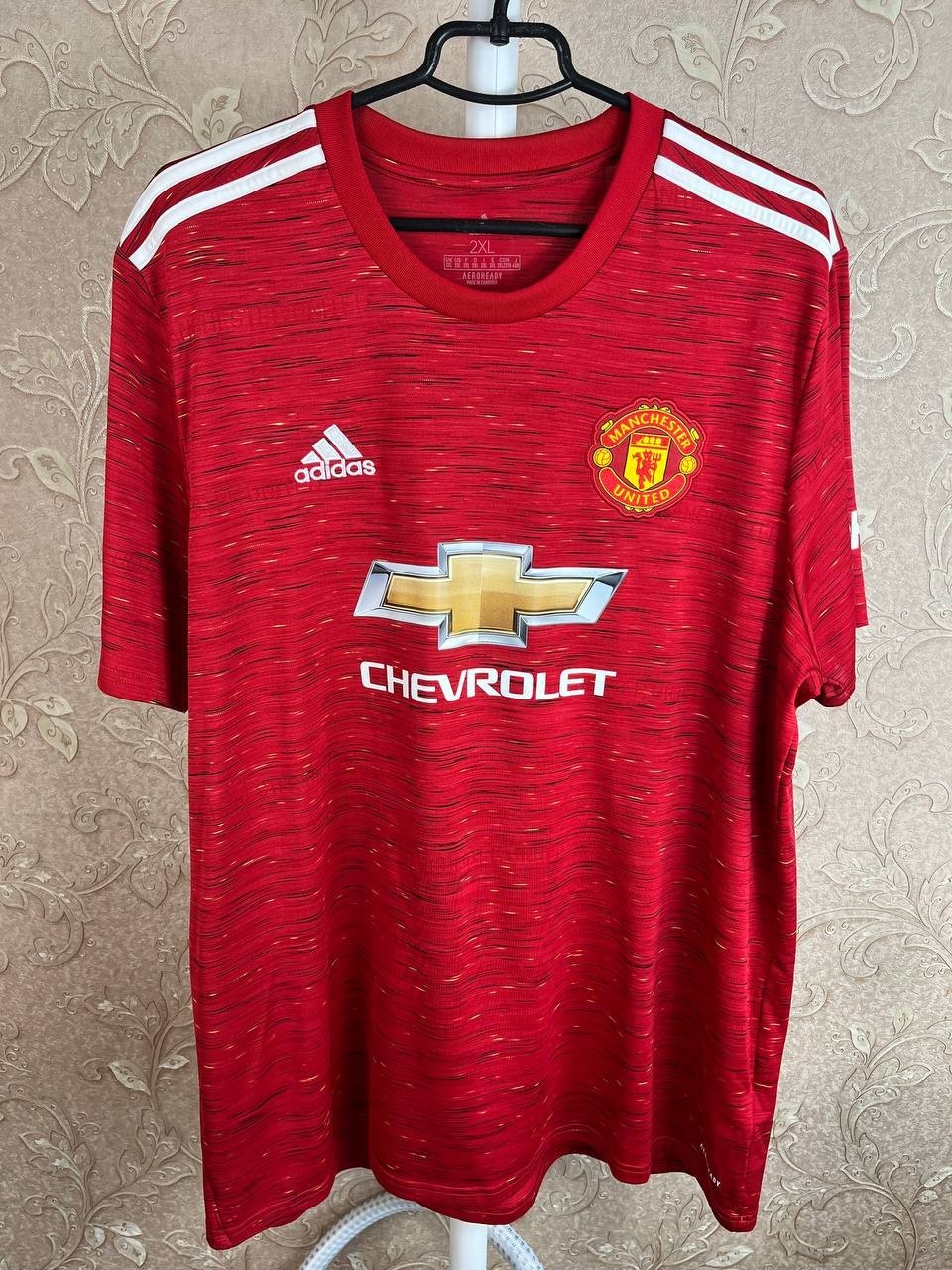 Manchester United 2020/2021 Home Football Shirt Adidas Size Xxl Adult