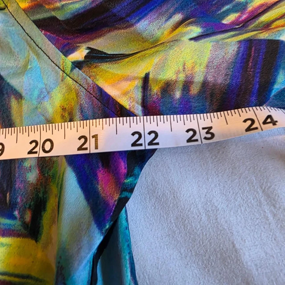 Женская блузка на пуговицах Thesis XL многоцветный абстрактный геометрический принт - Изображение 4 из 4