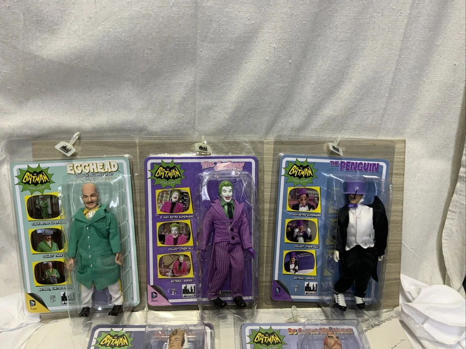 Бэтмен классический ТВ-сериал лот из 5 D.C. суперзлодеи ретро 8» фигурки Toy Co - Изображение 3 из 4