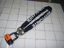 Kryptonite Evolution Disc Lock and New York Cinch Ring Chain 1213 Without Keys
