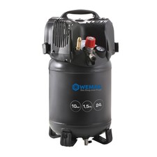 WEMAG Druckluft-Kompressor 200-24 ECO 10bar 24 L Kessel stehend 230V 50Hz &ouml;lfrei