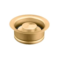 Kohler K-11352-2MB Solid Durable Disposal Flange and Stopper, Brushed Brass