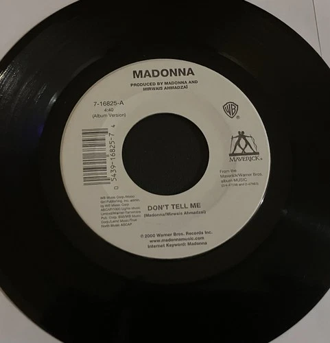 MADONNA - Don’t Tell Me - VG++ 2000 Maverick Pop Vinyl 45 7”