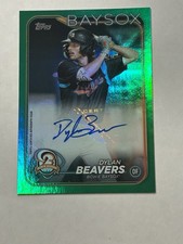 2024 Topps Pro Debut Dylan Beavers Auto Green /99 PD-156