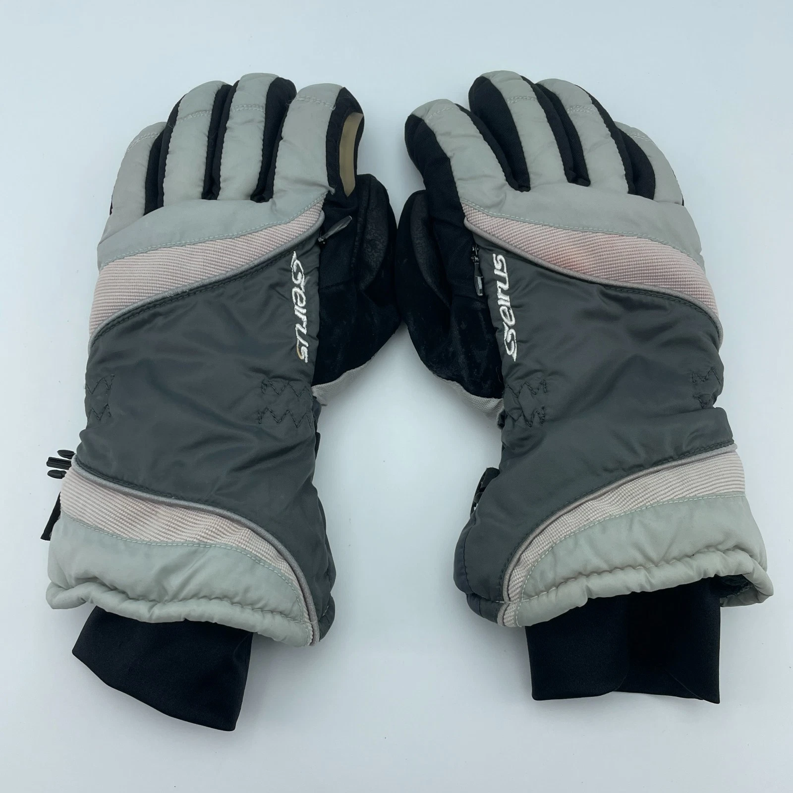 SEIRUS Innovations Womens S M Gray Waterproof Breathable Ski Gloves 10in