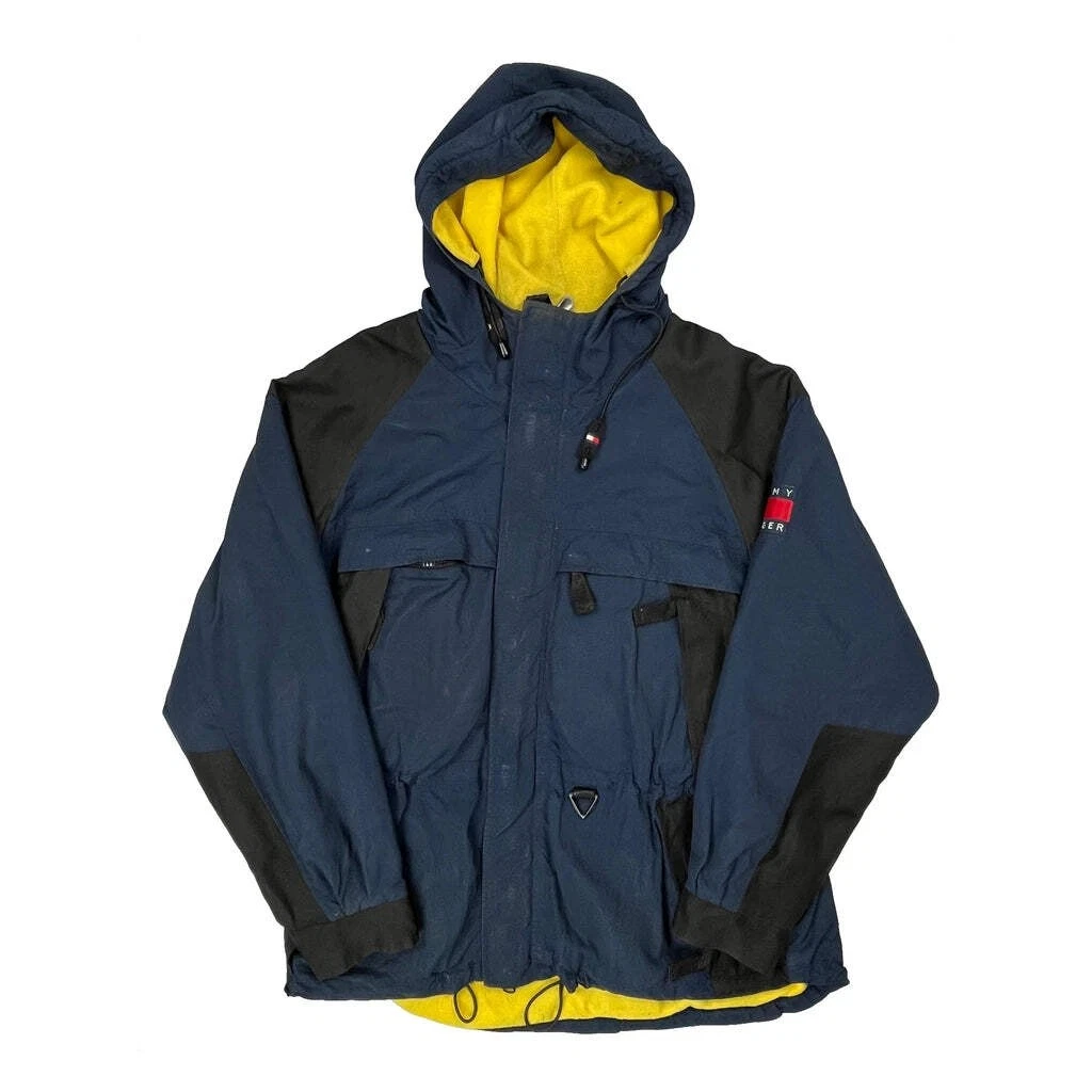 Tommy Hilfiger Windbreaker - Large Blue Polyester