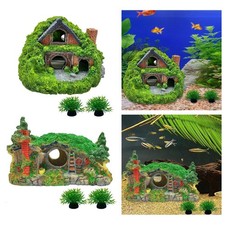 Aquarium Decor House Cave Fish Hideout Resin