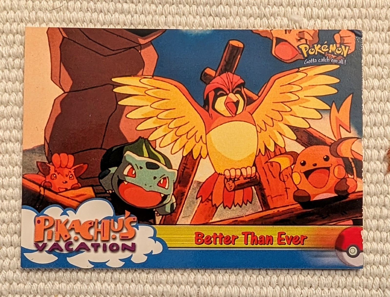 Better Than Ever #56 Topps Pokemon The First Movie Pikachu's Vacation Card LP+