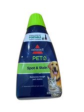 BISSELL 2X Pet Stain  Odor Portable Carpet Cleaning Machine Formula 32oz  74R7