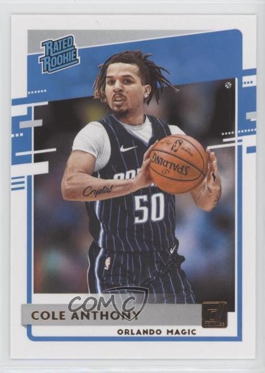 2020-21 Panini Donruss Rated Rookies Cole Anthony #208 7l6