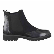Marco Tozzi Black Wingtip Chelsea Ankle Boots...