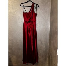 Laundry by Shelli Segal Red One Shoulder Gown 4 Formal Prom Wedding NWT Chic