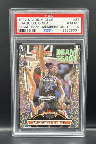Shaquille O'Neal [Members Only] #21 1992 Stadium Club Beam Team card