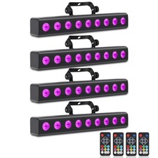 LED Stage Wash Light Bar,50W 9 LED 4IN1 RGBW DJ Stage Lights Bar with Remote ...