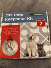 DIY Pets Keepsake Kit Baby Mushroom Brand New In Package Paw Print Ornament Kit