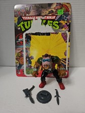 Vintage 1988 TMNT BEBOP 100%  COMPLETE & BACKERCARD RARE